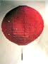 Red Fabric Beaded Party Lantern