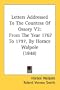 Letters Addressed To The Countess Of Ossory V2: From The Year 1767 To 1797, By Horace Walpole (1848)