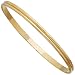 14Kt Yellow Gold Bare and Bold Bangle Fashion Bracelet