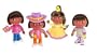 Dora the Explorer Gift Set:  Four Collectible 5" Dolls - Magic Friends, Magic Hair Fairytale, Cowboy, and Buenas Noches