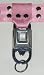 Pink Quick-Release Seatbelt Buckle Keyring!