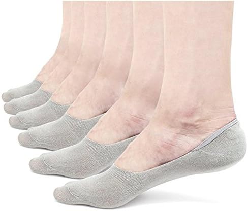 Low Cut No Show Loafer/Boat Shoe Socks For Men, Breathable Bamboo Fiber With HeelHug (Pack of 6)