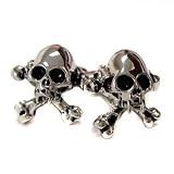 Skull & Cross Bones Silver Toned Boxed Cufflinks