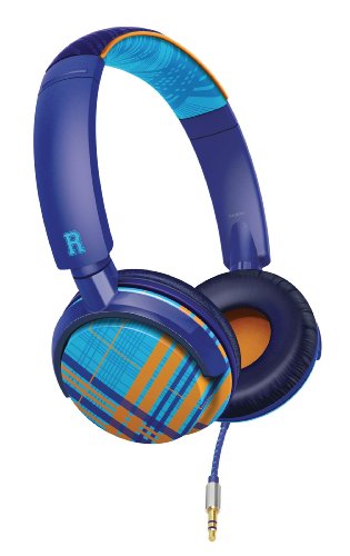 Philips O'Neill SHO8802/28 On-Ear Headphones (Purple Plaid)