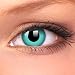 Emerald Green Dress Guy Fawkes Fancy Dress Yearly Contact Lenses - Emerald Green + 60ml Solution + Lense Case