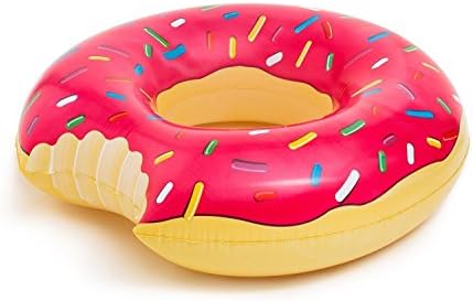 Gigantic Donut Pool Float (Strawberry Frosted with Sprinkles) (2' wide)