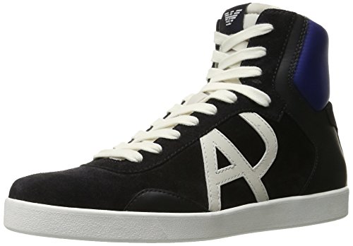 Armani Jeans Men's Classic Aj Logo High Top Fashion Sneaker