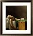 The Death of Marat, after the Original by Jacques-Louis David Framed Art Poster Print...