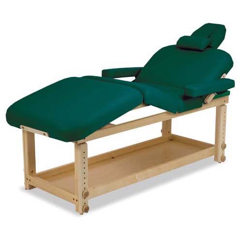 Oasis Stationary Massage Table - Quickship Package: Fabric Color-Ivory