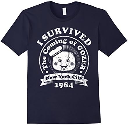 Men's I Survived The Coming Of Gozer TShirt Large Navy