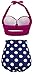 Angerella Polka Two Piece Swimsuit Beachwear Bathing Suits (BKI032-R2-L)