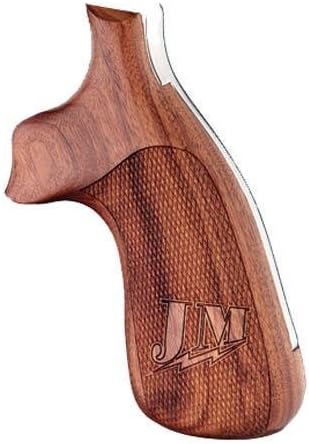 Hogue S&W K or L Frame Square Butt Grips, PAU Ferro Miculek JM, Checkered, Multi, one Size (10315)
