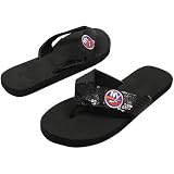 NHL New York Islanders Women's Sequin Strap Flip Flops - Black (5/6)