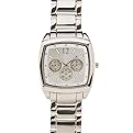 Merona Square Face Metal Watch - Silvertone