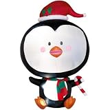 6 Ft. - Gemmy Christmas Airblown Inflatable - Egg Noggin Penguin