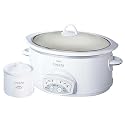 Crockpot SCVP609-KLS Smart-Pot 6-Quart Oval-Shaped Slow Cooker with Little Dipper, White