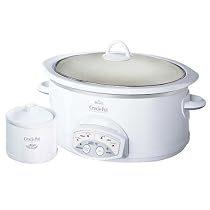 Crockpot SCVP609-KLS Smart-Pot 6-Quart Oval-Shaped Slow Cooker with Little Dipper, White