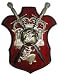 2 Sword Plaque with Castle &amp; Knights