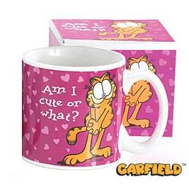 Garfield The Cat Am I Cute Or What? Collectible Mug For Kitchen Decor by Garfield
