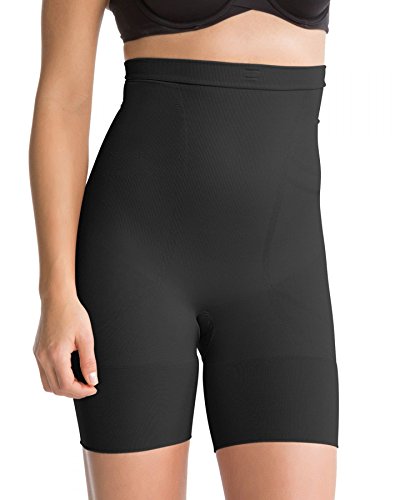 SPANX Women's Slim Cognito High Waisted Mid Thigh Shaper, Black, Large