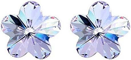 Pietra Flower Women's Alloy Plum Blossom Earring Stud Purple