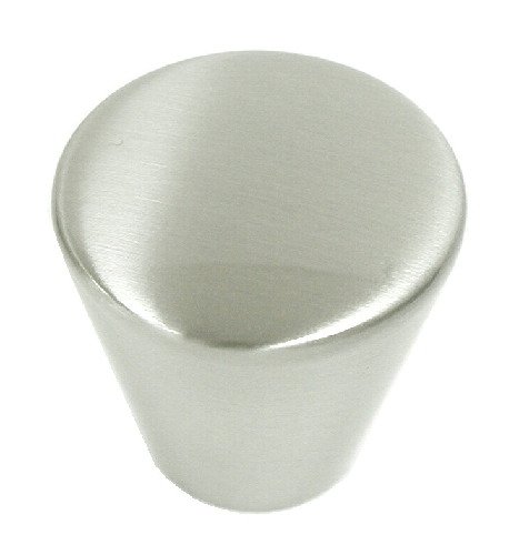 Small Knob - Small Solid Brass Knob in Brushed Satin Nickel