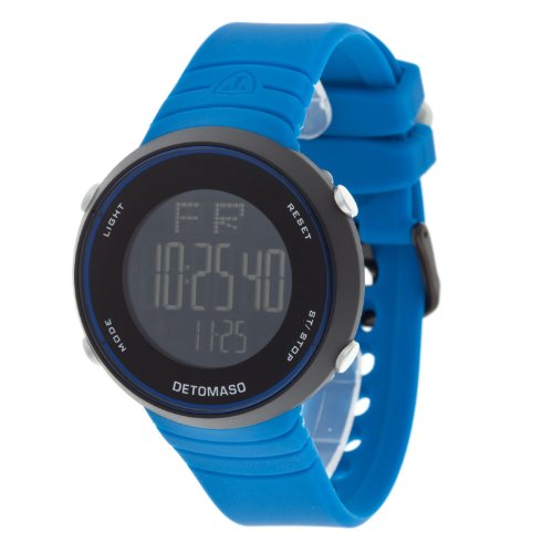 DeTomaso Trend Unisex-Armbanduhr NICO Blau Digital Silikon DT2002-E Preisvergleich