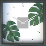 F-Style Clock�@�i�����Ȑl�H�ϗt�A���E���v�jMonstera deliciosa �����X�e���i�����Z���j