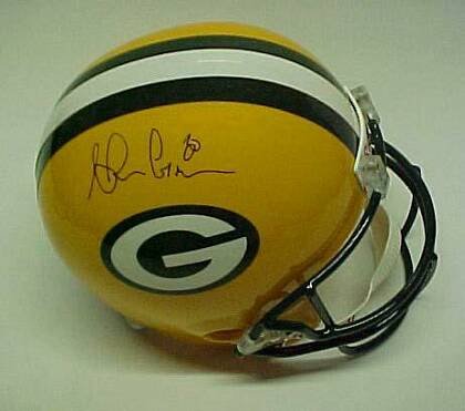Ahman Green Hand Signed Packers Replica Helmet