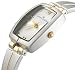 41RB3RPBPdL. SL75  AK Anne Klein Womens TwoTone Bangle Bracelet Watch
