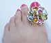 Multi with Silver BIG Toe Ring