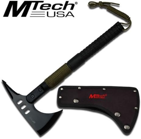 N50q785m433 Mt-axe10 M Tech Survival &amp; Tactical Tomahawk Axe "13.5""" Steel Fixed Knife 7n1ow4y4 Fix Blade Hunt Camping Camp