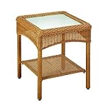 UPC 028776965576 product image for Martha Stewart Living Charlottetown Natural All-Weather Wicker Patio Accent Tabl | upcitemdb.com