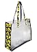 Iowa Hawkeyes Tote Bag University of Iowa with Clear Sides and Cotton Fabric - SEE Through Thru Bag for School Events or Beach GIFT IDEA for MEN Women Ladies MOM Mother or Dad Teachers and Travelers