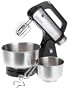 West Bend 41125 12-Speed Stand Mixer with 2 Mixing Bowls, Black