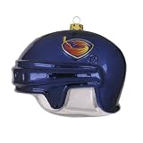 Pack of 2 NHL Atlanta Thrashers Blown Glass Helmet Christmas Ornaments 4"