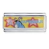 Animal Disney Capricorn Eeyore Multi Licensed Italian Charms Bracelet Link