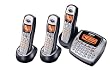 Remanufactured Uniden TRU-8885-3 5.8 GHz Digital Cordless Phone System with 3 Handsets and Answering System (Silver/Black)