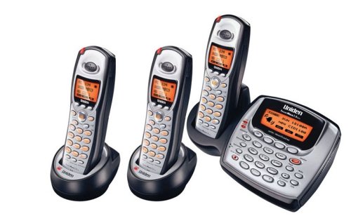 Remanufactured Uniden TRU-8885-3 5.8 GHz Digital Cordless Phone System with 3 Handsets and Answering System (Silver/Black)