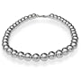 10mm Sterling Silver Bead Necklace