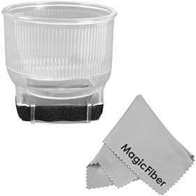 Universal Lambency Flash Diffuser (Clear) + Premium MagicFiber Microfiber Cleaning Cloth