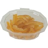 Orange Candied Lemon Peel from France - 100 Gr Container