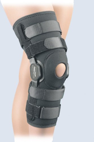 Composite Polycentric Powercentric Hinged Knee Brace Size Medium Black On Sale
