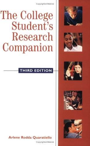 The College Students Research Companion, Third Edition