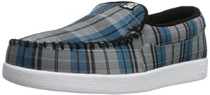 DC Men's Villain TX Lace-Up Fashion Sneaker,Royal Plaid,8.5 M US