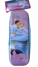 Disney Princess Cinderella Pencil Box - Tin Case with zipper
