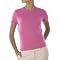 Isaac Mizrahi Short-Sleeve Crewneck Cashmere Sweater- Bright Pink