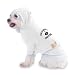 UNIVERSITY OF XXL UPHOLSTERING Hooded (Hoody) T-Shirt with pocket for your Dog or Cat MEDIUM White