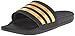 adidas Men's Adilette SC, Core Black/Gold Metallic/Core Black, 13