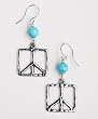Peace Symbol Earrings